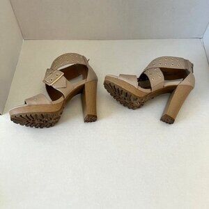Report Tan Platform Sandals - Size 7